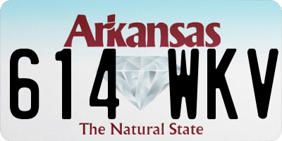 AR license plate 614WKV