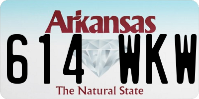 AR license plate 614WKW