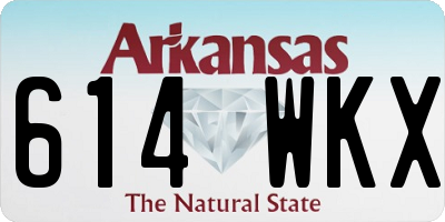 AR license plate 614WKX