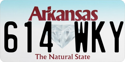 AR license plate 614WKY