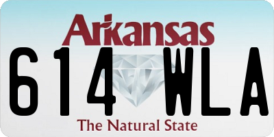AR license plate 614WLA