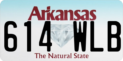 AR license plate 614WLB