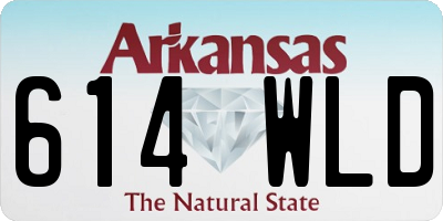 AR license plate 614WLD