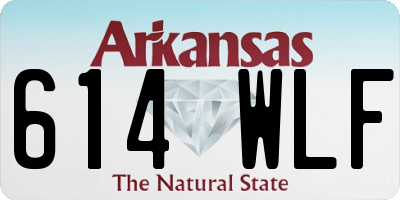 AR license plate 614WLF