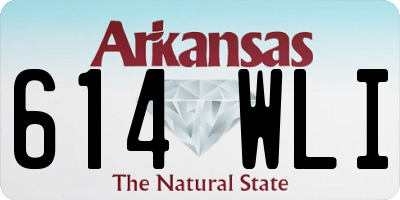 AR license plate 614WLI