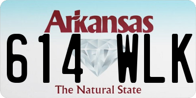 AR license plate 614WLK
