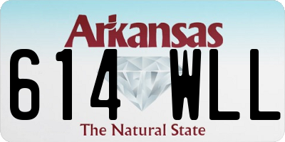 AR license plate 614WLL