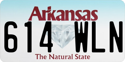 AR license plate 614WLN