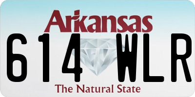 AR license plate 614WLR