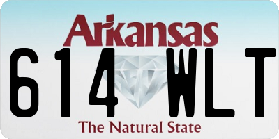 AR license plate 614WLT