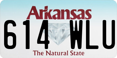 AR license plate 614WLU