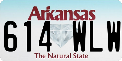 AR license plate 614WLW