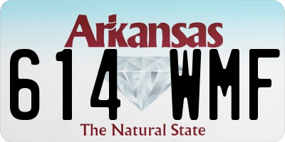 AR license plate 614WMF