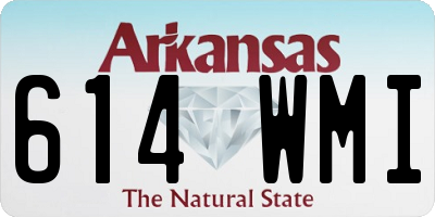 AR license plate 614WMI