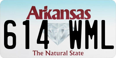 AR license plate 614WML