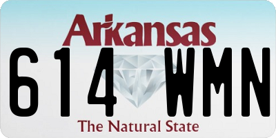 AR license plate 614WMN