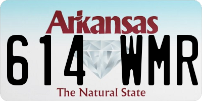 AR license plate 614WMR