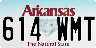 AR license plate 614WMT