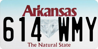 AR license plate 614WMY