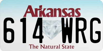 AR license plate 614WRG