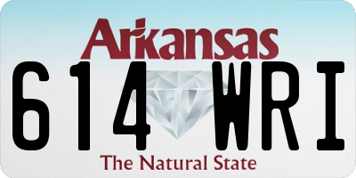 AR license plate 614WRI