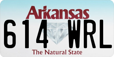 AR license plate 614WRL