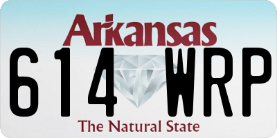 AR license plate 614WRP