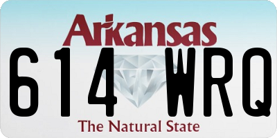 AR license plate 614WRQ