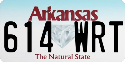 AR license plate 614WRT