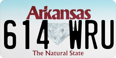 AR license plate 614WRU