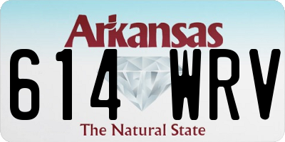 AR license plate 614WRV