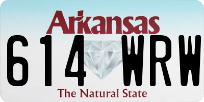 AR license plate 614WRW