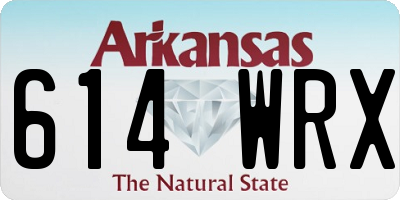 AR license plate 614WRX