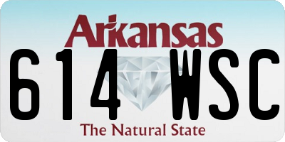 AR license plate 614WSC