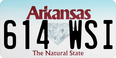 AR license plate 614WSI