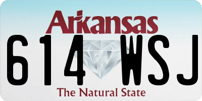 AR license plate 614WSJ