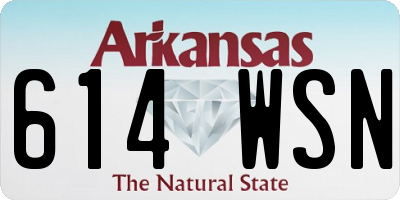 AR license plate 614WSN