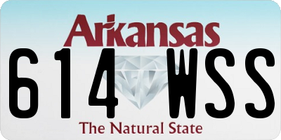 AR license plate 614WSS