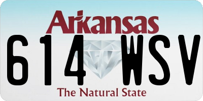 AR license plate 614WSV