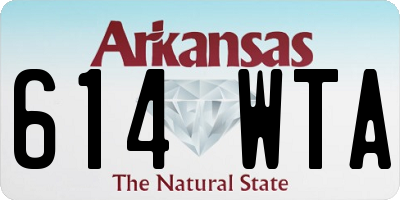 AR license plate 614WTA