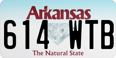 AR license plate 614WTB