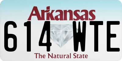 AR license plate 614WTE