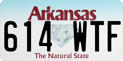 AR license plate 614WTF