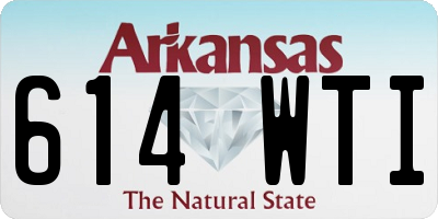 AR license plate 614WTI