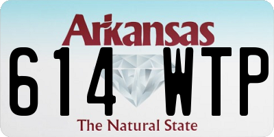 AR license plate 614WTP
