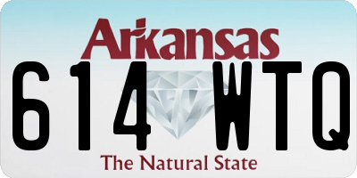 AR license plate 614WTQ
