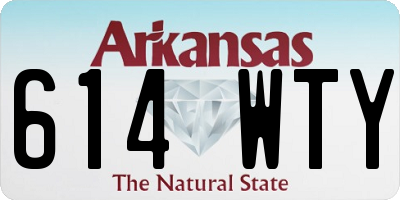AR license plate 614WTY