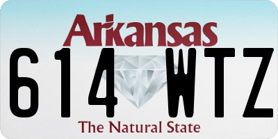 AR license plate 614WTZ