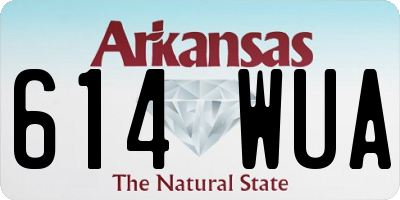 AR license plate 614WUA