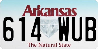 AR license plate 614WUB